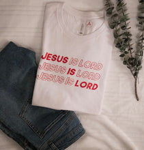 Load image into Gallery viewer, Jesus is LORD white shirt
