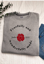 Load image into Gallery viewer, Psalm 139:14 Fearfully and wonderfully made Sweatshirt
